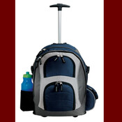 Port Authority® - Wheeled Backpack. Navy/Dark Grey