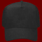 OTTO CAP 5 Panel Mid Profile Mesh Back Trucker Hat