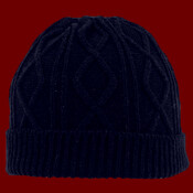 OTTO CAP 12" Cable Knit Beanie w/ Rib Knit Cuff