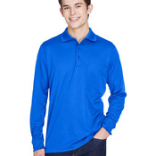 Pinnacle Performance Long Sleeve Piqué Polo with Pocket