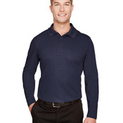 CrownLux Performance® Tall Plaited Long Sleeve Polo