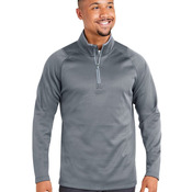 Waffle Fleece Quarter-Zip Pullover