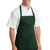 Medium Length Apron with Pouch Pockets