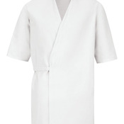 Men's Collarless Poplin Butcher Wrap