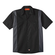 Men's Tall Industrial Colorblocked Short Sleeve Shirt