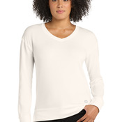 Ladies Luuma Flex Long Sleeve V Neck