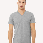 Unisex Heather CVC V-Neck Tee