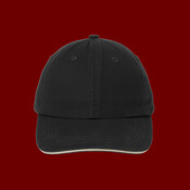 Sandwich Bill Cap with Striped Closure