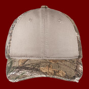 Camo Cap with Contrast Front Panel