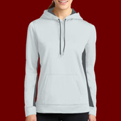Ladies Sport Wick ® Fleece Colorblock Hooded Pullover