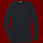 Ladies Concept Stretch Button Front Cardigan