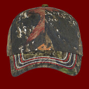 Americana Contrast Stitch Camouflage Cap