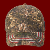 Americana Contrast Stitch Camouflage Cap