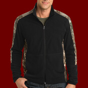 Camouflage Microfleece Full Zip Jacket