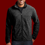 Heather Microfleece Full Zip Jacket