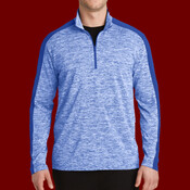 PosiCharge ® Electric Heather Colorblock 1/4 Zip Pullover