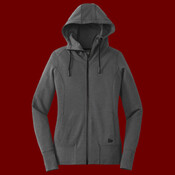 Ladies Tri Blend Fleece Full Zip Hoodie