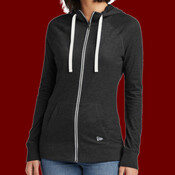 Ladies Sueded Cotton Blend Full Zip Hoodie