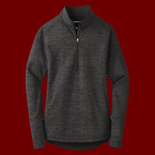 Ladies Sport Wick ® Stretch Reflective Heather 1/2 Zip Pullover