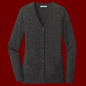 Ladies Marled Cardigan Sweater