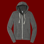 Unisex Triblend Sponge Fleece Full Zip Hoodie