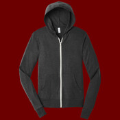 Unisex Triblend Full Zip Lightweight Hoodie