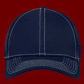 Stretch Mesh Contrast Stitch Cap