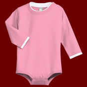 Infant Long Sleeve 1 Piece with Shoulder Snaps