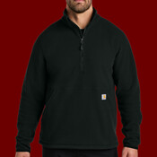 Textured 1/2 Zip Fleece Jacket