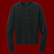 Women's Easy Care Crewneck Cardigan Sweater