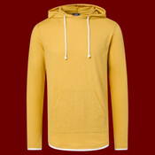 Unisex Miles Slub Hooded Long Sleeve T-Shirt