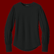 Women's Stretch Jersey Long Sleeve Blouson Top