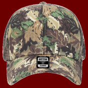 OTTO CAP® Camouflage 6 Panel Mid Profile Mesh Back Trucker Hat