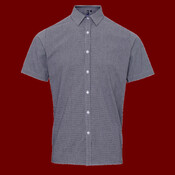 Men's Microcheck Gingham Cotton Shirt