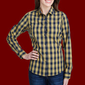 Women's Mulligan Check Cotton Dress Shirt