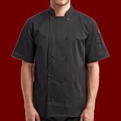 Unisex Short Sleeve Recycled Chef Coat
