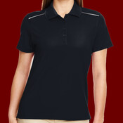 Women's Radiant Performance Piqué Polo with Reflective Piping
