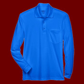 Men's Pinnacle Performance Long Sleeve Piqué Polo with Pocket