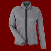 Women's Venture Heathered Stripe Full-Zip Jacket