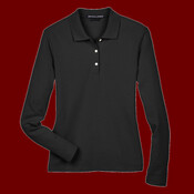 Women's Pima Piqué Long Sleeve Polo