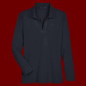 Women's CrownLux Performance® Plaited Long Sleeve Polo