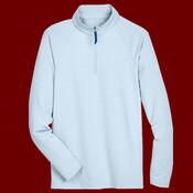 Men's CrownLux Performance® Clubhouse Micro-Stripe Quarter-Zip Pullover