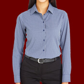 Women's CrownLux Performance® Tonal Mini Check Woven Dress Shirt