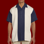 Men's Two-Tone Camp Shirt