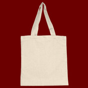 Cotton Canvas Tote Bag With Self Fabric Handles