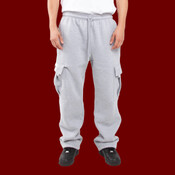 Unisex Fleece Cargo Pocket Sweatpants