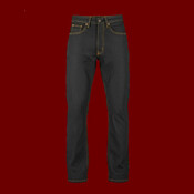 Unisex Raw Denim Straight-Leg Jean Pants
