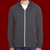 Unisex Triblend Full-Zip Lightweight Hooded Sweatshirt
