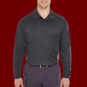 Men's Cool & Dry Long Sleeve Mesh Piqué Polo