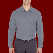 Men's Cool & Dry Long Sleeve Mesh Piqué Polo